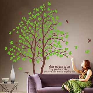 Botanical Lover Trees Decal Mural Removable Wall Stickers