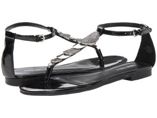 Nine West Zacharia Womens Toe Open Shoes (Black)