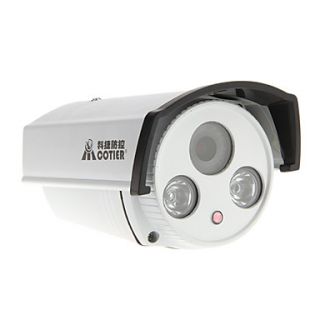 Cotier  1.3MP COMS Real Time WDR Waterproof IP Bullet Camera (Day Night Vision, Motion Detection)