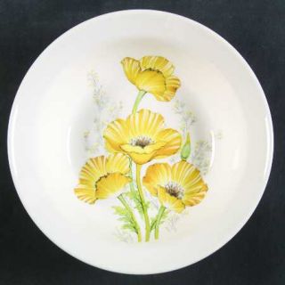 Noritake Buttercup Coupe Cereal Bowl, Fine China Dinnerware   Craftone,Yellow Fl