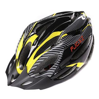 FJQXZ Unisex PCEPS 21 Vents BlackYellow Ajustable Cycling Helmet