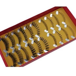 10 Pairs Pro High Quality Hand Made Synthetic Fiber Hair Mix Different Style False Eyelashes