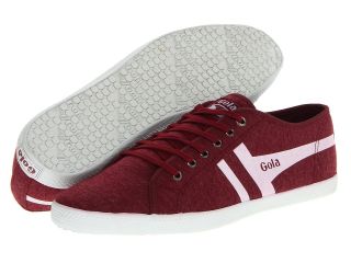 Gola Quattro Marl Mens Lace up casual Shoes (Burgundy)