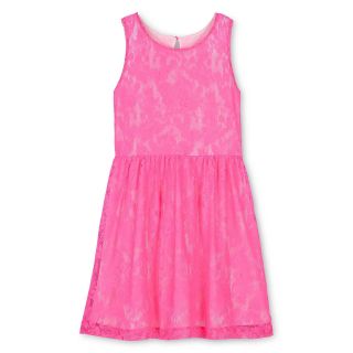 Total Girl Floral Lace Dress   Girls 6 16 and Plus, Pink, Girls