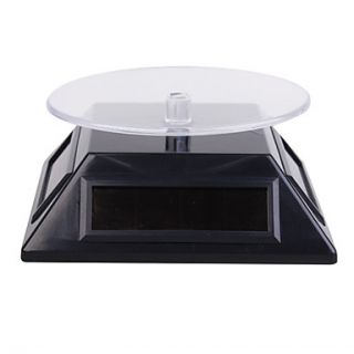 Solar Powered Turn Table / Rotary Display (4 Panels) Black