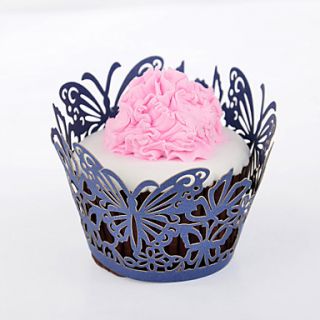 Butterfly Laser Cut Cupcake Wrapper   Set of 24 (More Colors)