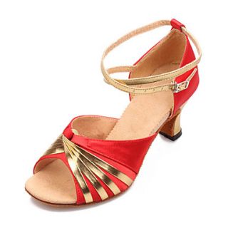 Womens Satin Stitching Latin Dance Shoes Sandals (More Colors)