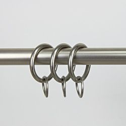 Satin Nickel 1 Inch Curtain Rings (pack Of 10) (Satin nickelMaterials Steel Comes in a set of 10 ringsThe digital images we display have the most accurate color possible. However, due to differences in computer monitors, we cannot be responsible for vari