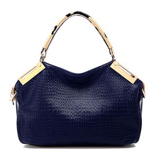 Fenghui WomenS Blue Elegant Pu Leather Shoulder Bag Tote