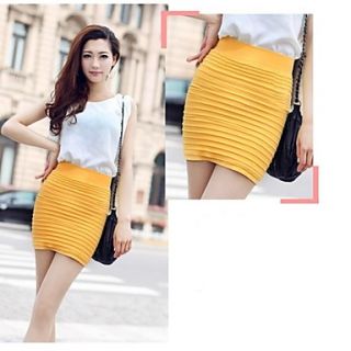 Womens Comfortable Fringe with Abdomen and Hip Function Pleated Skirt