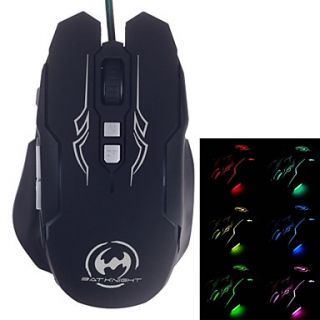 BATKNIGHT Ghost Bat T3200 Colorful Glare USB Gaming Mouse (400 4000 DPI)