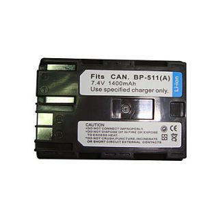 Replacement Camcorder Battery BP511/BP512 for CANON EOS 10D/Canon ZR40(09370111)