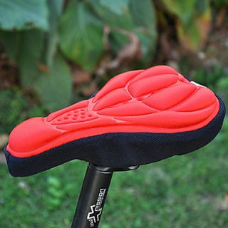 Silica GelSponge Lycra Thickening Red Bicycle Saddle Cushion