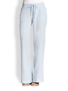 Joie Javine Linen Pants   Dusty Chambray