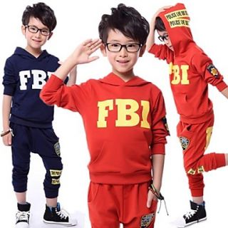 Boys Letters Hoodies Sports Clothing Sets