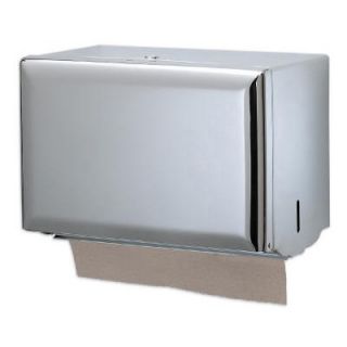 San Jamar Standard Key lock Singlefold Towel Dispenser, Steel, 10 3/4