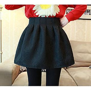 Womens Relief Pattern Pleat Mini Skirt