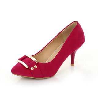 Suede Womens Stiletto Heel Heels Pumps/Heels Shoes(More Colors)