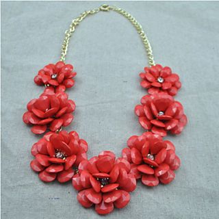 Womens Flower Pattern Necklace