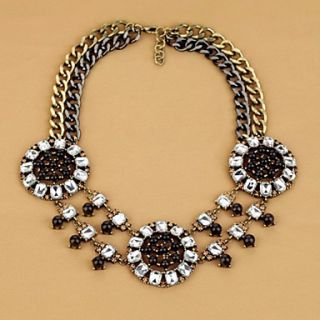Womens Euramerican Fashion Gemmy Diamond Thick Necklace