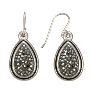 Crystal Drop Earrings Sterling Silver, Womens