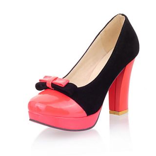 Leatherette Womens Chunky Heel Heels Pumps/Heels Shoes(More Colors)