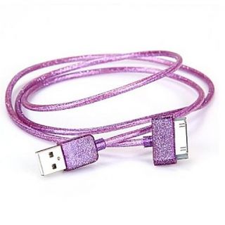 Laser Style USB 2.0 to 30 Pin Charging Data Sync Cable for iPhone 4/4S, iPad 2/3, iPod (100cm)