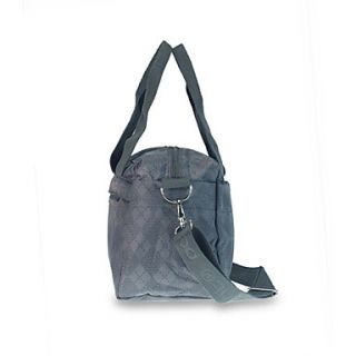 Outdoor Plaid Nylon Hand Bag   Gray