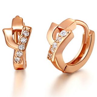 Special Silver And Gold Plated With Cubic Zirconia Letter Y Womens Earring(More Colors)