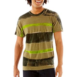 Duo Stripe Burnout Tee, Olv Htr Duo Stripe, Mens