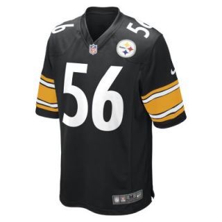 NFL Pittsburgh Steelers (Lamarr Woodley) Mens Football Home Game Jersey   Black