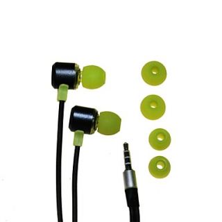 Yongle YL E2 3.5 Stereo In Ear Headphones for iPod/iPhone//PC (greenBluePink)