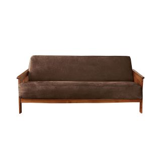 Sure Fit Soft Faux Suede 1 pc. Futon Slipcover, Chocolate (Brown)