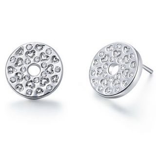 Stylish Silver Plated Silver With Cubic Zirconia Annular Womens Earring