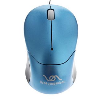 USB Wired Retractable Cable Optical Mouse (Assorted Colors)