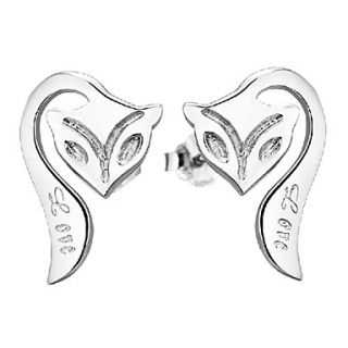 Stylish Silver Plated Silver Sexy Fox Womens Earring