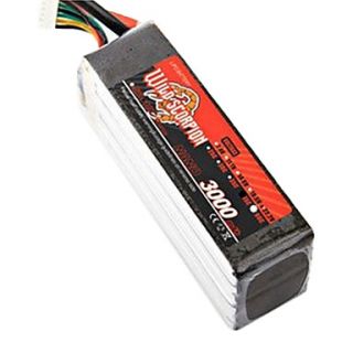 Wild Scorpion 7.4V 3000mAh 45C Li po Battery(T Plug)