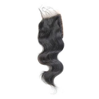 10 Brazilian Hair Silky Body Wave Lace Top Closure(3.54) Natural Color
