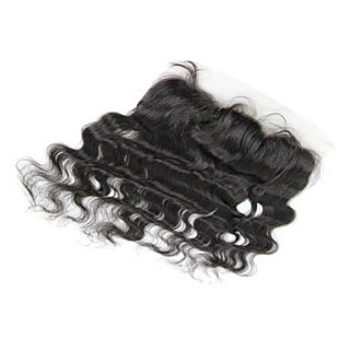 8 Brazilian Hair Silky Body Wave Lace Frontal(134) Natural Color