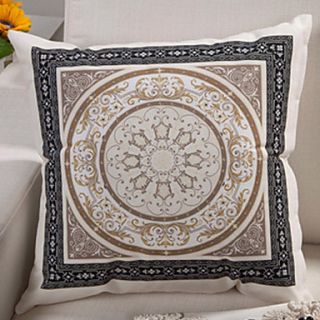 Country Retro Circle Totem Pattern Decorative Pillow With Insert