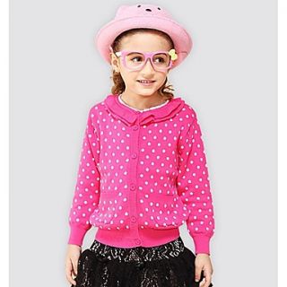 Girls Lovely Polka Dots Cotton Sweaters