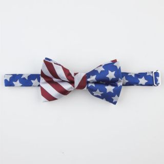American Flag Bow Tie Red/White/Blue One Size For Men 228124948