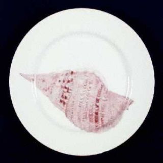 Fitz & Floyd Coquille Dinner Plate, Fine China Dinnerware   Peach Shells, White