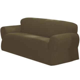 Canvas 1 pc. Sofa Slipcover, Green