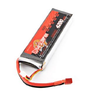 Wild Scorpion 22.2V 6S 4200mAh 45C Li Po Battery(T Plug)