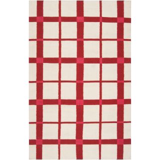 Country Living Hand woven White High Kite Wool Rug (8 X 11)