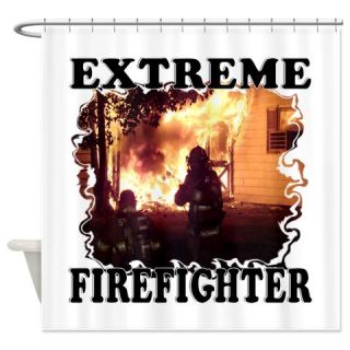  Extreme Firefighter Shower Curtain  Use code FREECART at Checkout