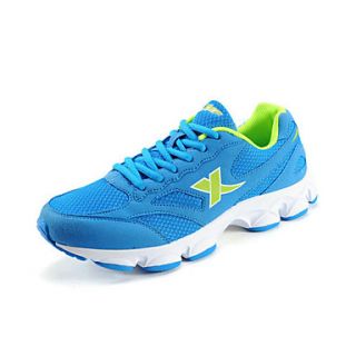 Xtep Mens Blue Comfort Suede Mesh Running Shoes