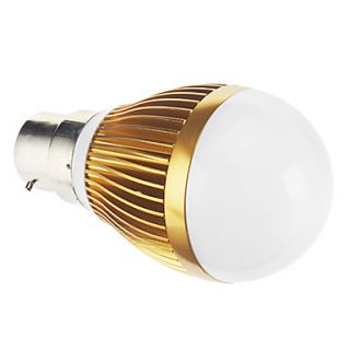 B22 3W COB 143LM 2190K Warm White Light LED Globe Bulb  Golden (95 265V)