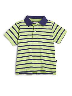 Hartstrings Infants Striped Jersey Polo Shirt   Green Blue